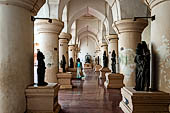 the old Royal Palace, in the middle of the old city, now a museum with a beautiful collection of Chola bronze sculptures. Thanjavur Tamil Nadu. 